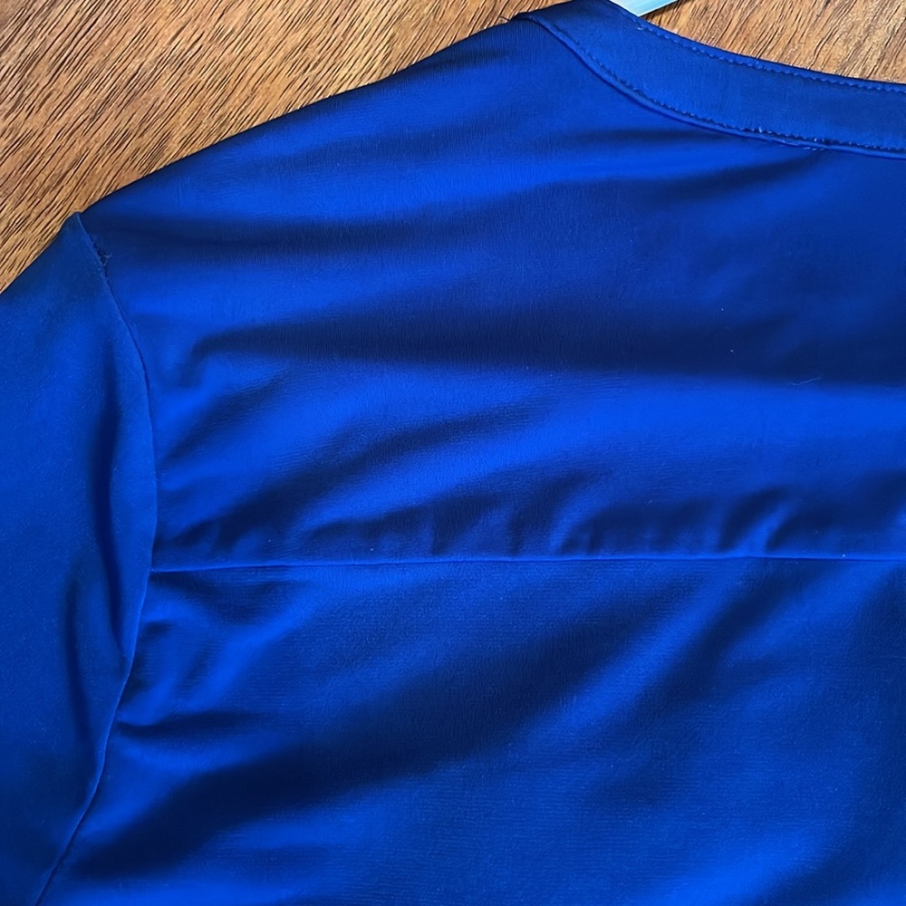 EUC Calvin Klein royal blue dressy top with silver hardware - Picture 13 of 13